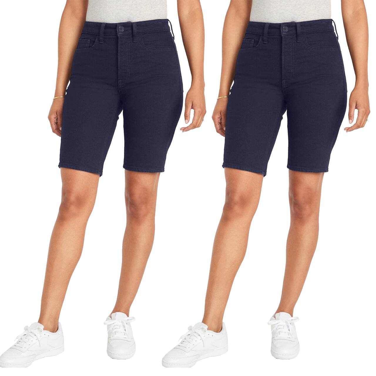 Galaxy by Harvic 2 Pack Juniors School Uniform Super Stretch Bermuda Shorts